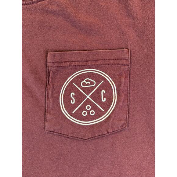 Sand Cloud T-Shirt Medium Men's Short Sleeve Pocket Tee Save the Fishes Cotton - Picture 3 of 6